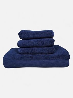 Performance - One Quick Dry Bath Towel & Three Matching Hand Towels Blue